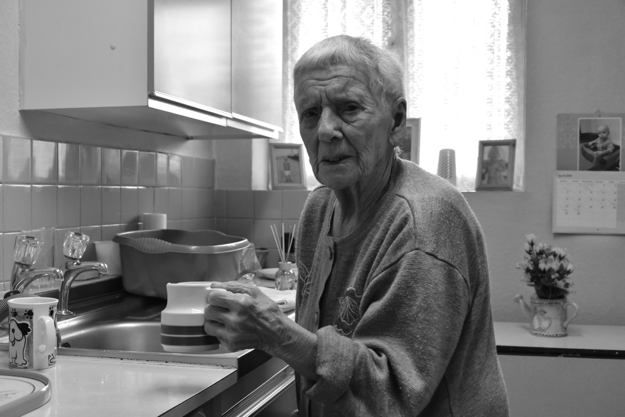 Nan in kitchen