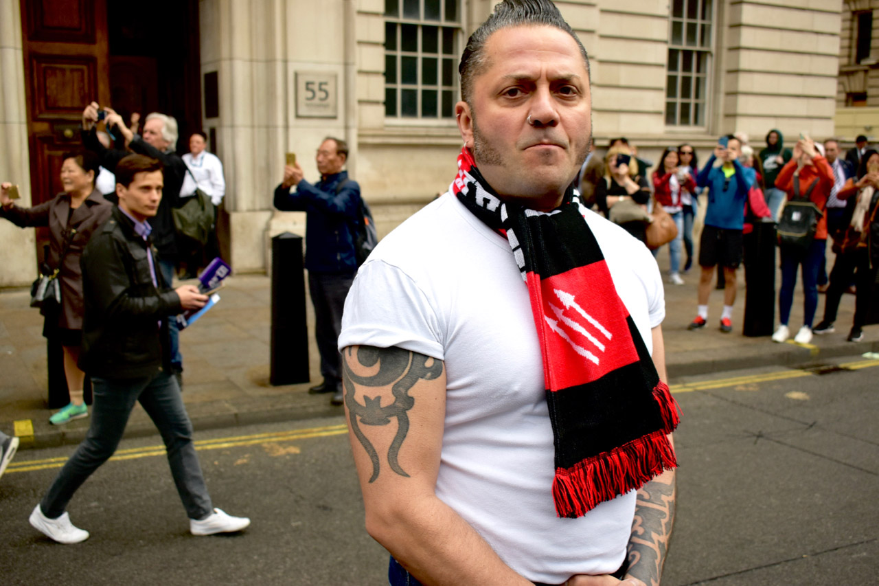 Man wearing scarf