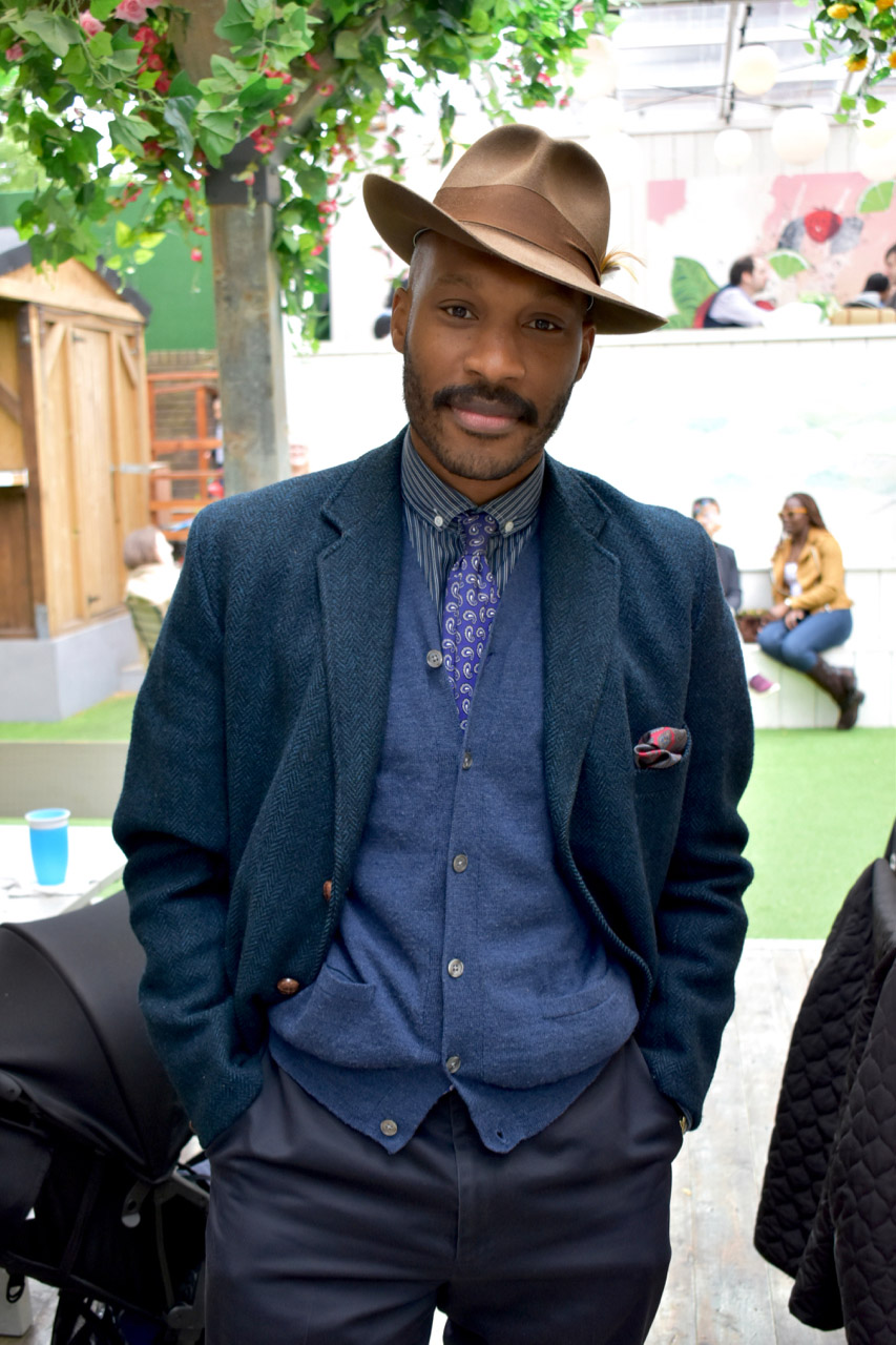 Man in smart hat